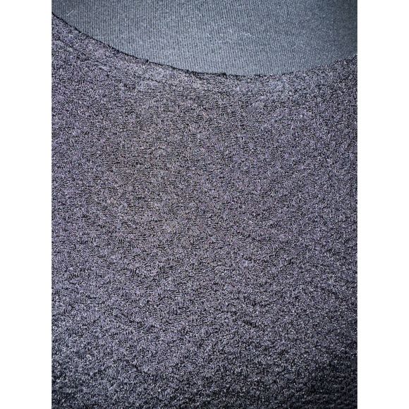 Chico's Scoop Neck Layered Ruffle Sleeves Black Dress Stretch - Sz 3 (XL/16) - Picture 3 of 16